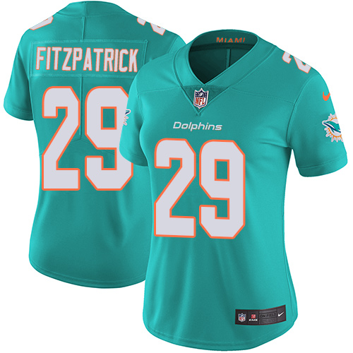 Nike Miami Dolphins #29 Minkah Fitzpatrick Aqua Green Team Color Women Stitched NFL Vapor Untouchable Limited Jersey